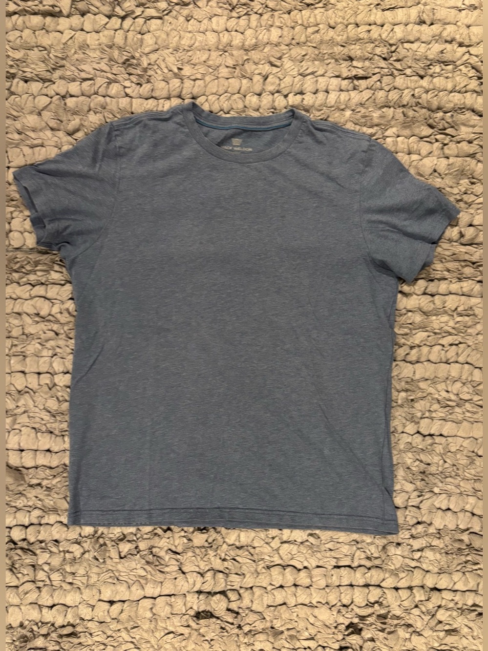 Mack Weldon 100% PIMA Cotton Heather Blue Crew Neck T-Shirt